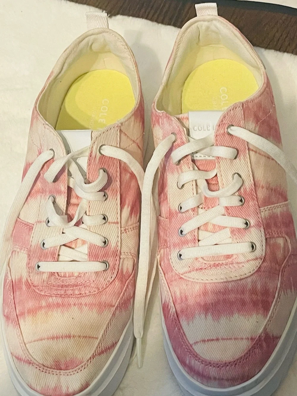 Cole Haan  casual women’s Pink Tie-Dye Low-Top Sneakers size 10 - Picture 13 of 16